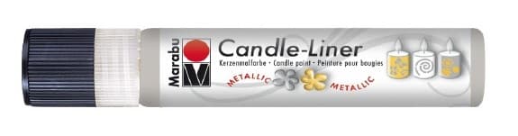 Candle - Liner, 25 ml von Marabu 782 metallic-silber