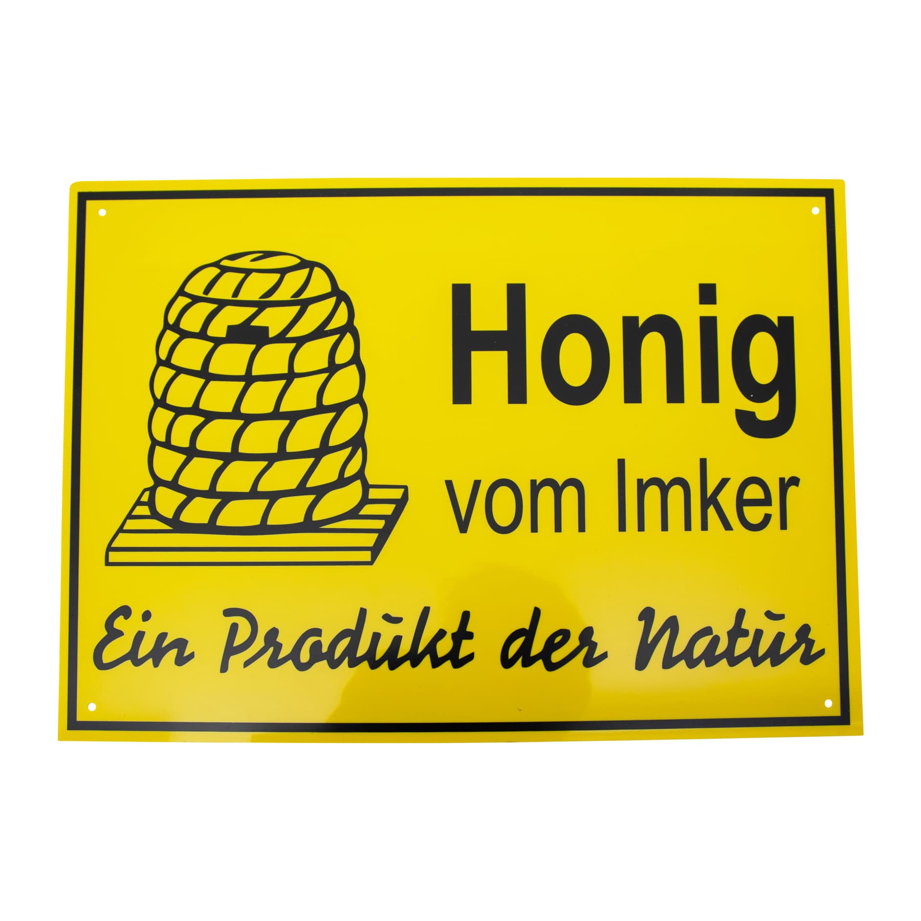 Werbeschild "Honig vom Imker, ein Produkt der Natur ", mittelgroß, 35 x 25 cm