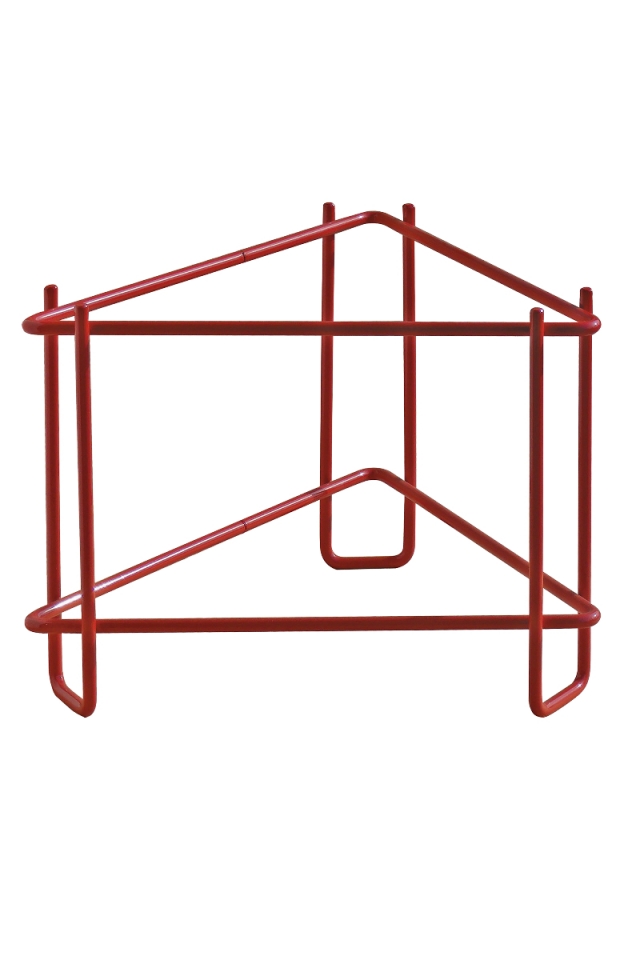 Ständer für Abfüllbehälter 25 - 50 kg, rot lackiert