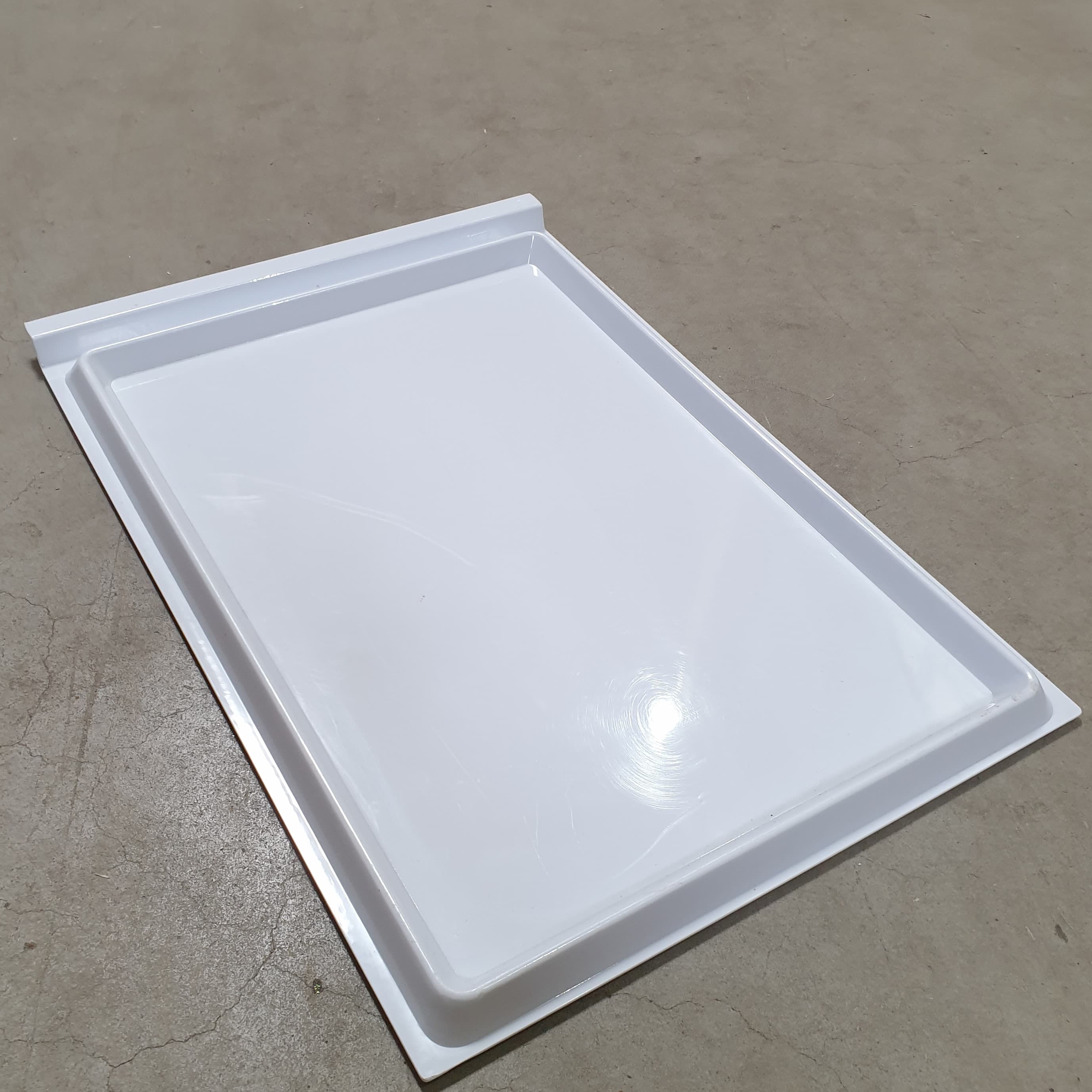Varroauntersuchungswanne Kunststoff weiß, als Schieblade f. Gellerbeute 9 Waben Zander, Maße: 470 x 325 x 15 mm