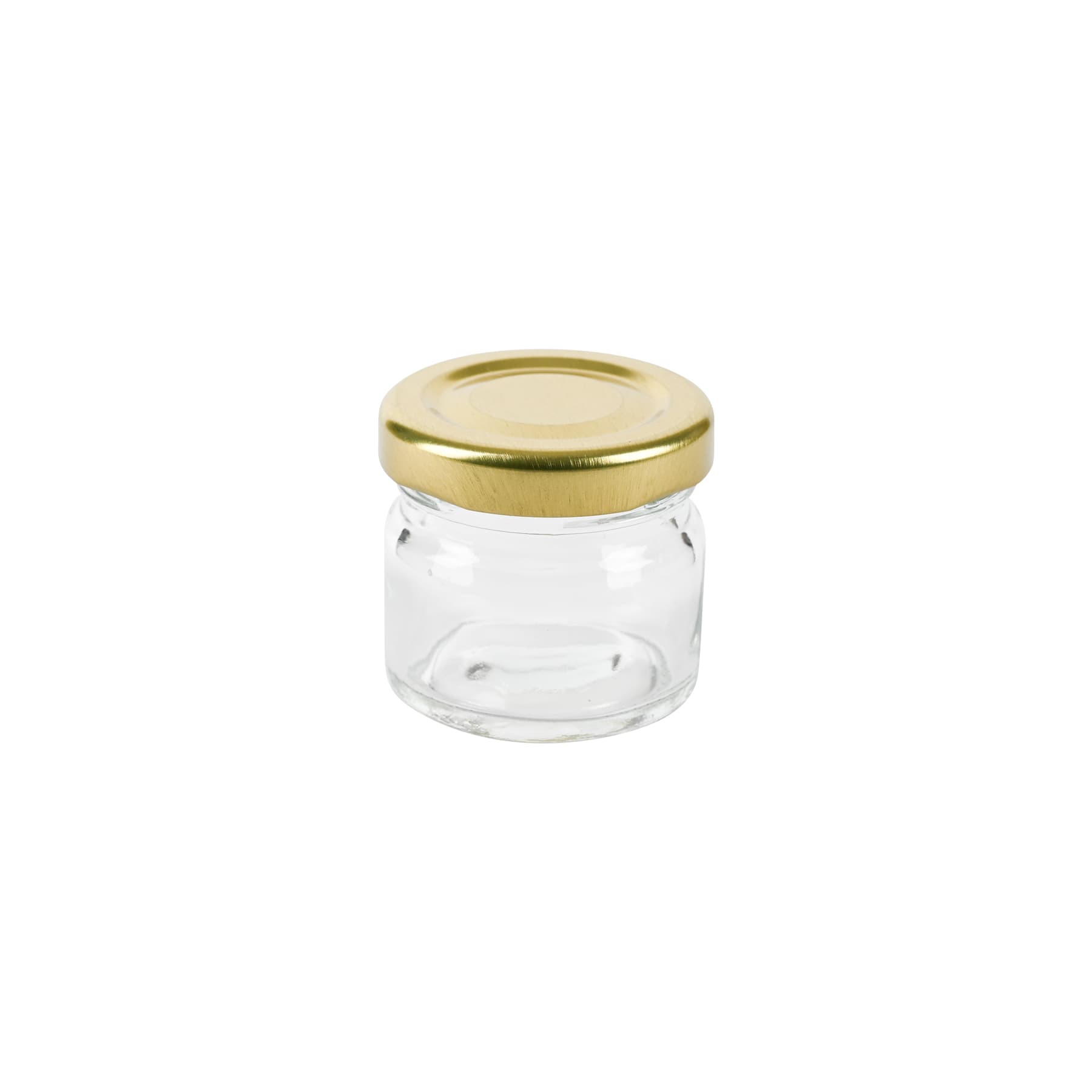 Rundglas (Glaskruke) 30 ml mit TO Metalldeckel 43 mm